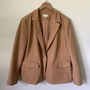 Loft Tan Blazer Women’s Size 16